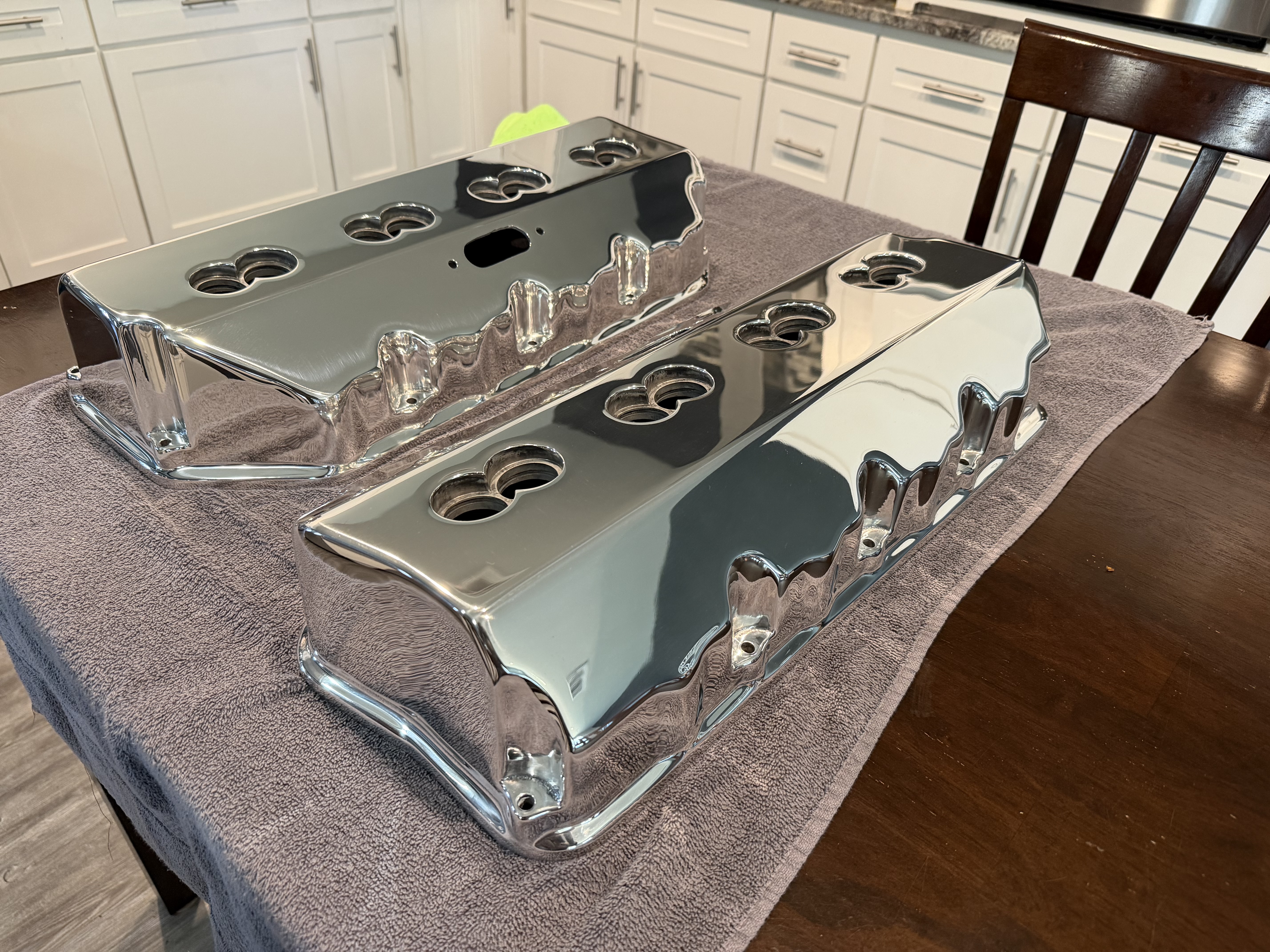 Polished aluminum driveshaft mirror finish — Nautical Polishing Burleson TX