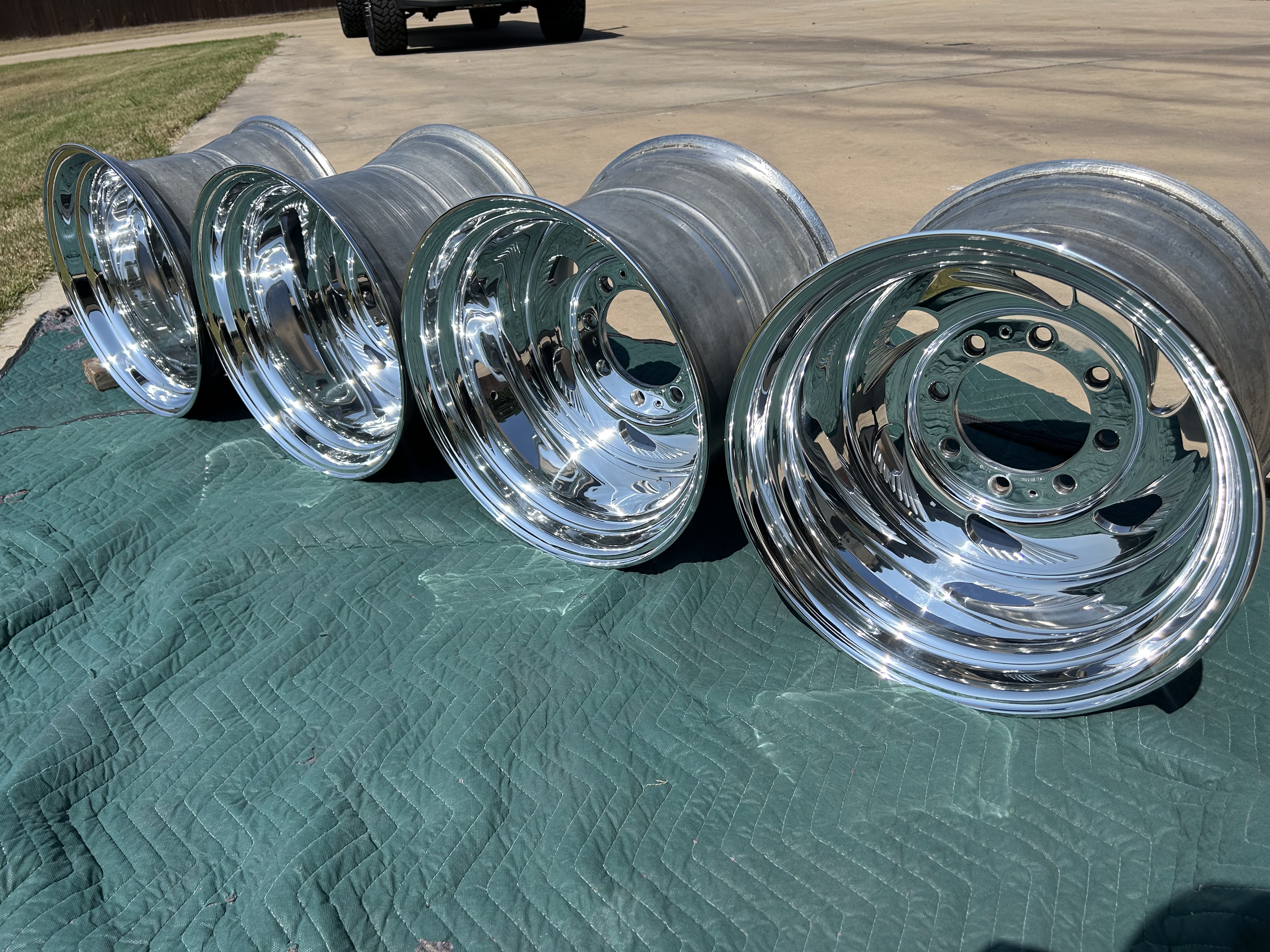 Polished aluminum steering stabilizer — Nautical Polishing Burleson TX