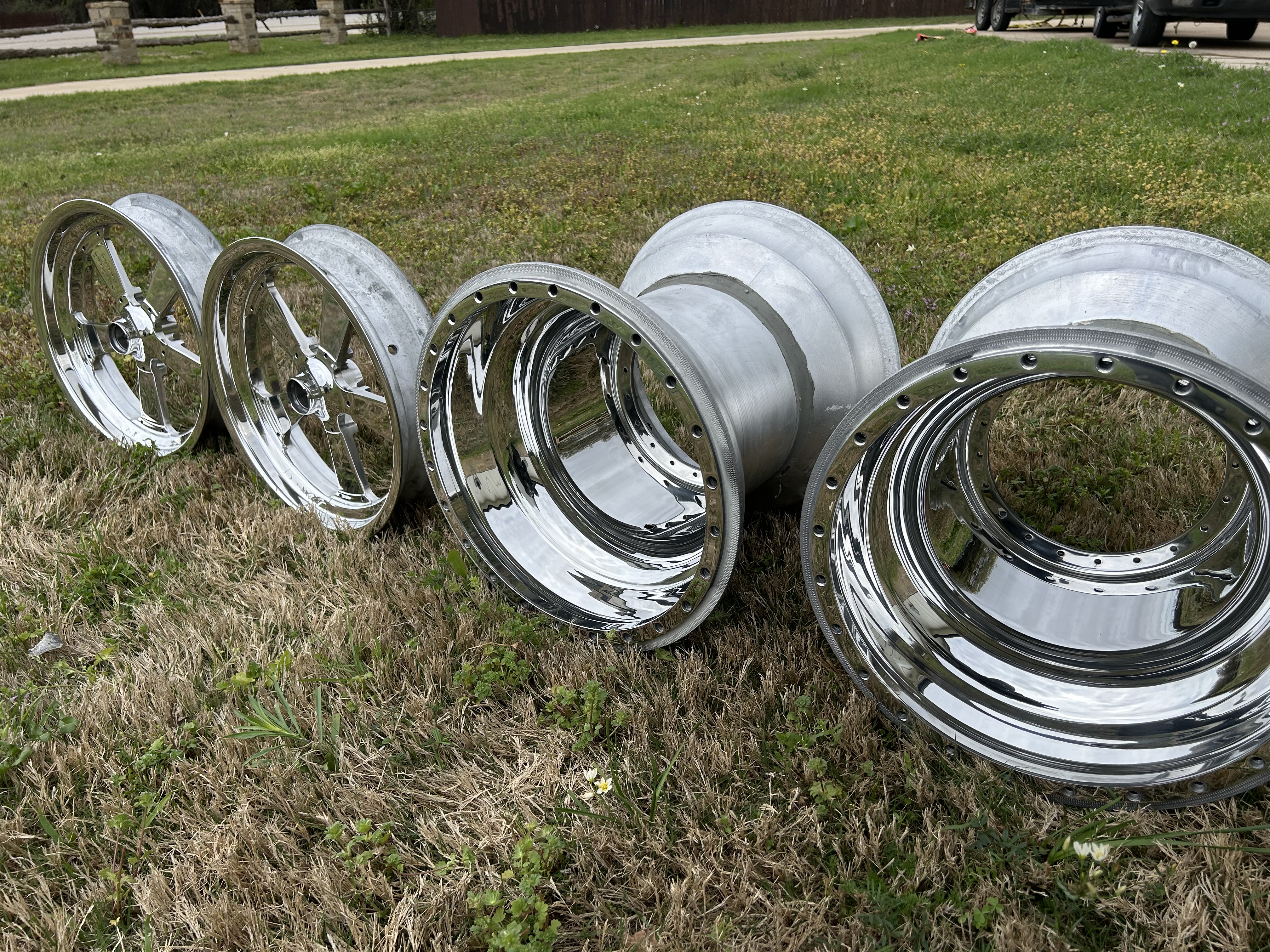 Polished aluminum hitch and ball mount — Nautical Polishing Burleson TX