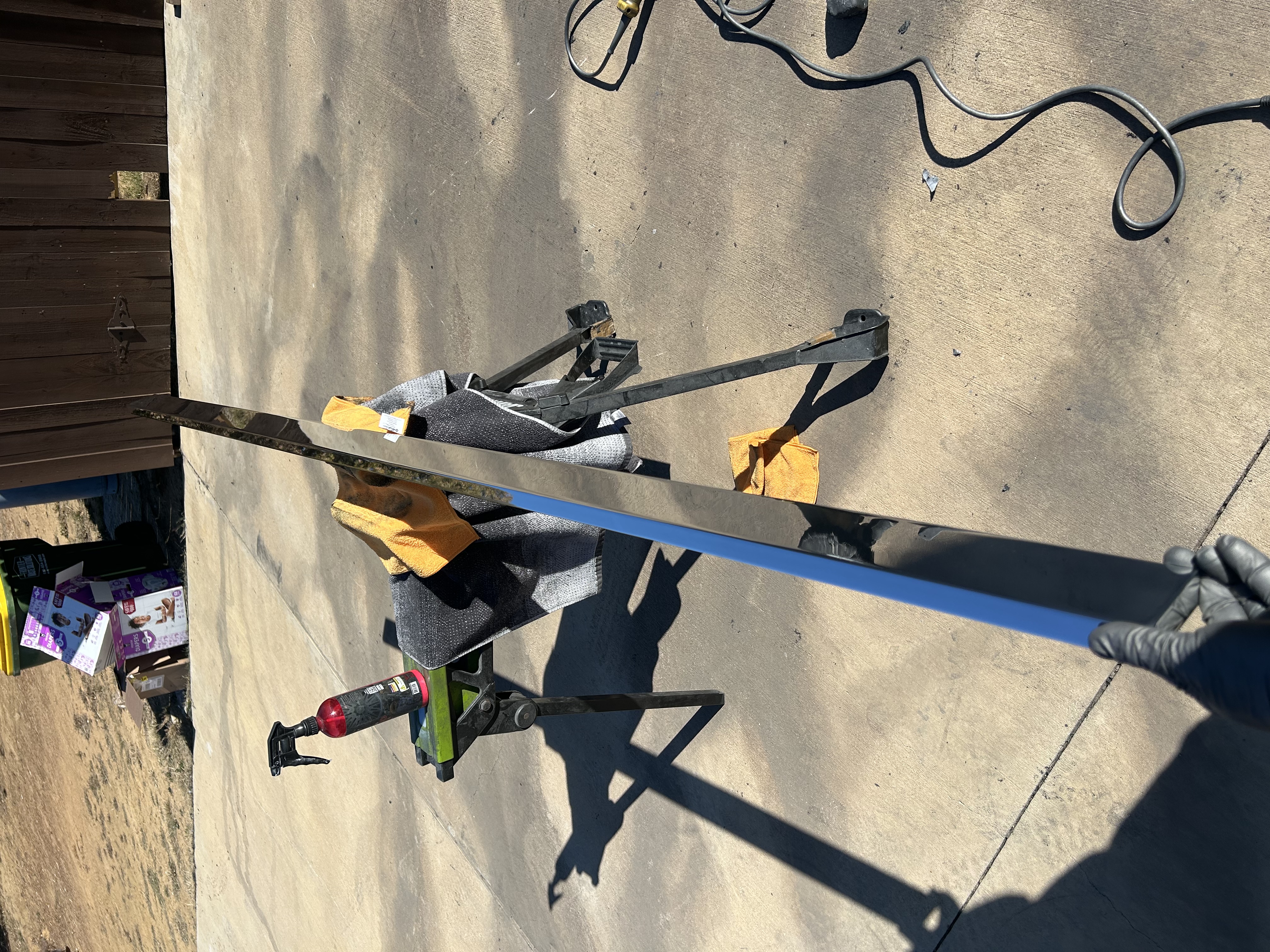 Clearcoat removal from aluminum wheel — Nautical Polishing Burleson TX