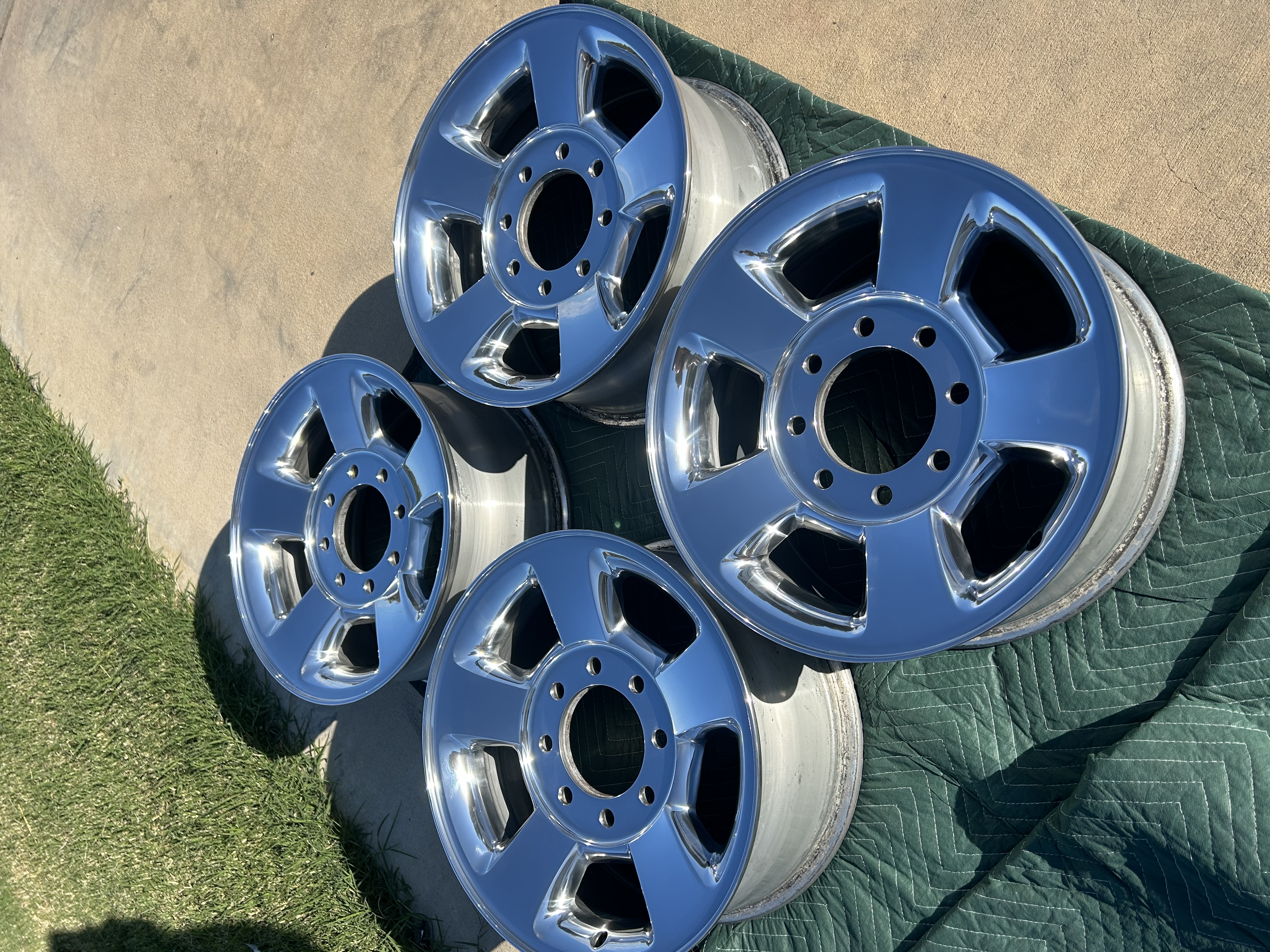 Clearcoat removal from aluminum wheel — Nautical Polishing Burleson TX